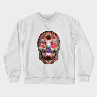 Funky Floral Skull Crewneck Sweatshirt